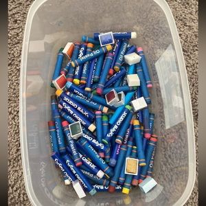 Oil pastels and palets